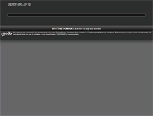 Tablet Screenshot of openae.org